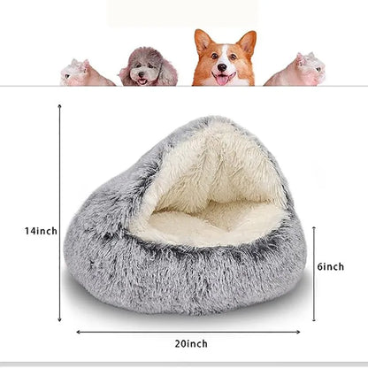 Plush Hooded Bed